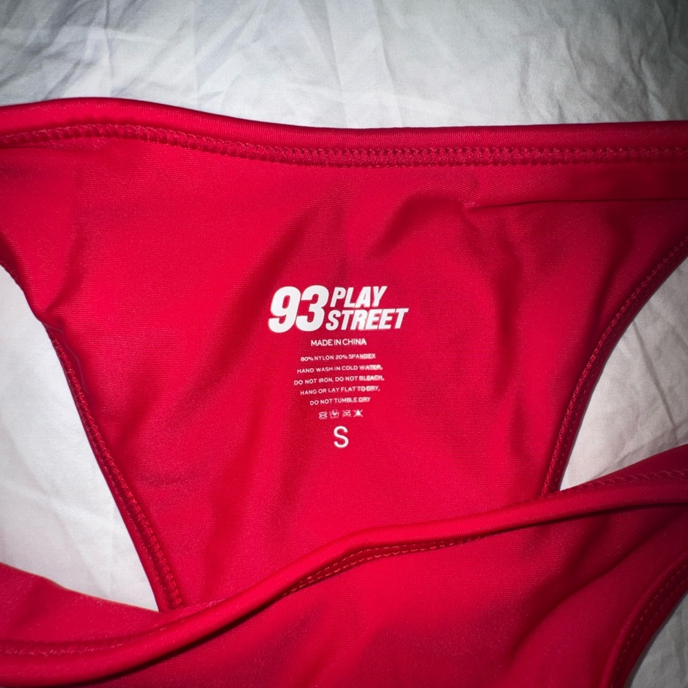 BRAND NEW 93 Play Street | Carson Scarlet Red Cheeky Bikini Bottom - Picture 6 of 8